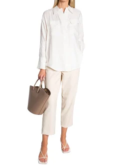 GANT SHIRT RELAXED FLAP POCKET EGGSHELL