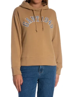 GANT SWEATER HOODIE 1949 ARCH CARAMEL BEIGE