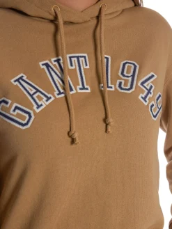 GANT SWEATER HOODIE 1949 ARCH CARAMEL BEIGE