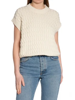 GANT VEST C-NECK CREAM