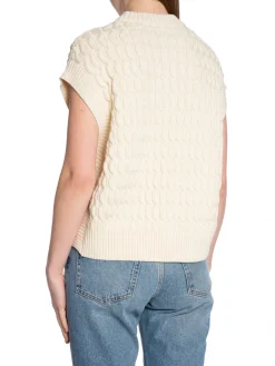 GANT VEST C-NECK CREAM