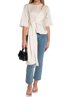 GESTUZ BLOUSE HARPER KNOT AFTERGLOW