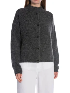 GESTUZ CARDIGAN ALPHA CARCOAL MELANGE