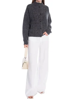 GESTUZ CARDIGAN ALPHA CARCOAL MELANGE