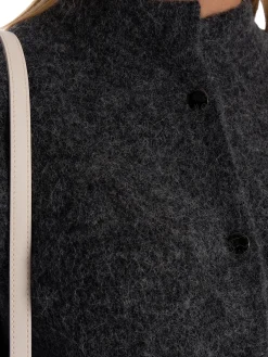 GESTUZ CARDIGAN ALPHA CARCOAL MELANGE