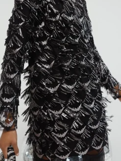 GESTUZ DRESS YASNA SHORT DRESS BLACK