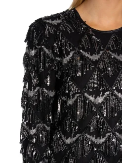 GESTUZ DRESS YASNA SHORT DRESS BLACK