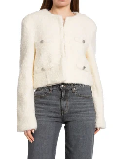 GESTUZ JACKET YALANA SHORT EGRET