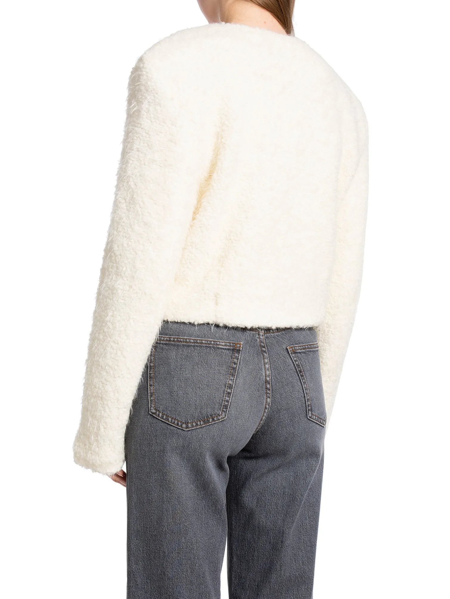 GESTUZ JACKET YALANA SHORT EGRET