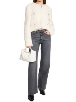 GESTUZ JACKET YALANA SHORT EGRET