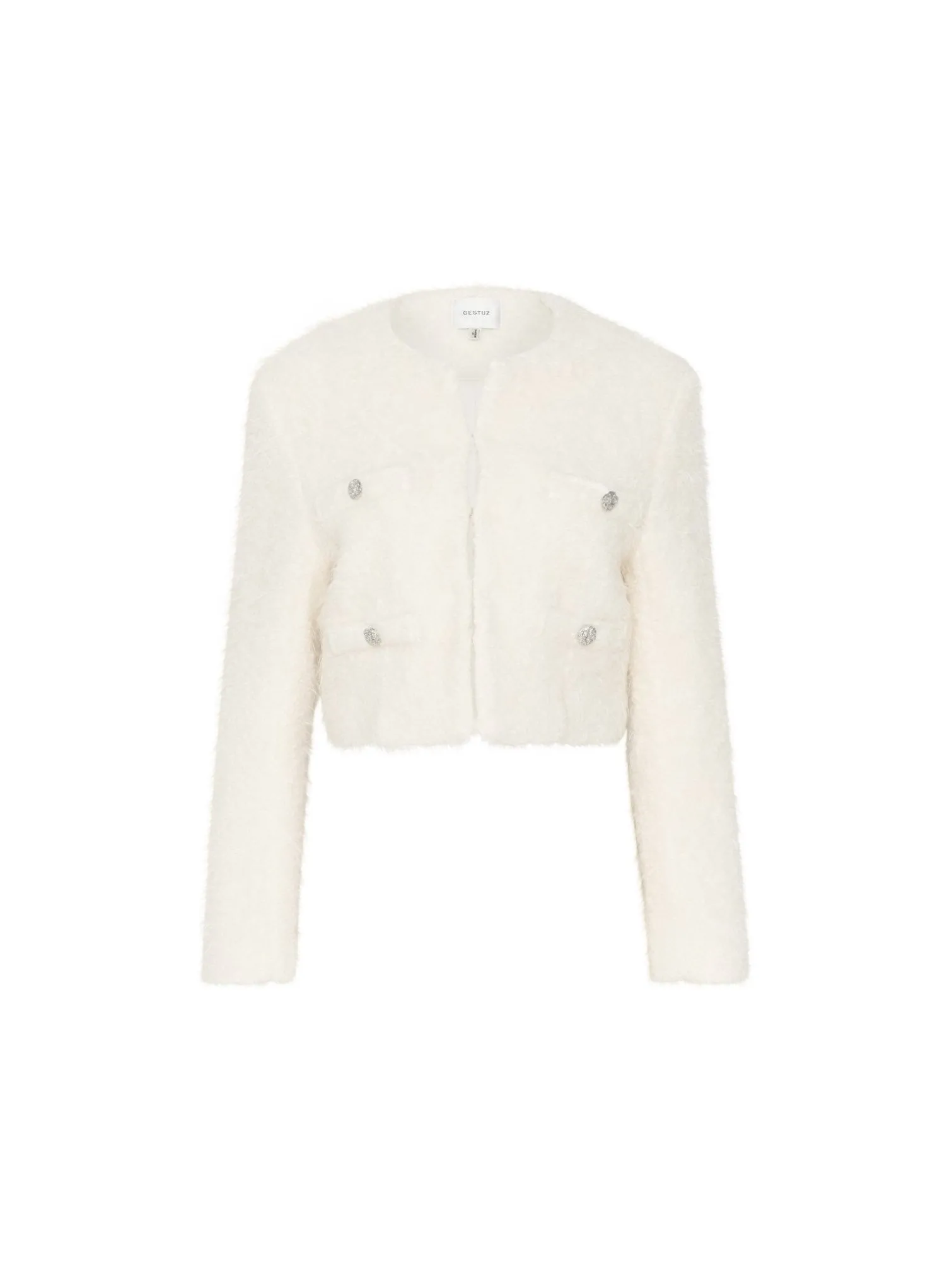 GESTUZ JACKET YALANA SHORT EGRET