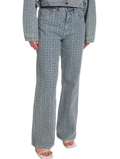 GESTUZ JEANS NILA MW WIDE ICE BLUE