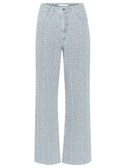 GESTUZ JEANS NILA MW WIDE ICE BLUE