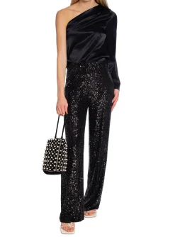 GESTUZ PANTS SITTIA WIDE BLACK