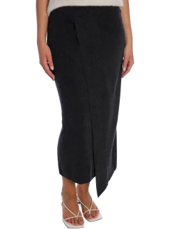 GESTUZ SKIRT MANZI DEEP GRAPHITE