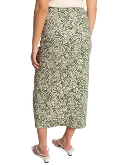 GESTUZ SKIRT ROSILLE CHIVE GREEN ROSE
