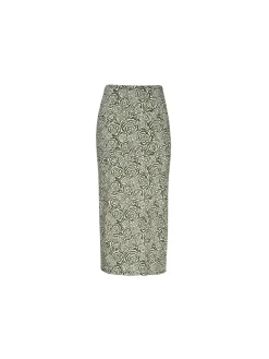 GESTUZ SKIRT ROSILLE CHIVE GREEN ROSE