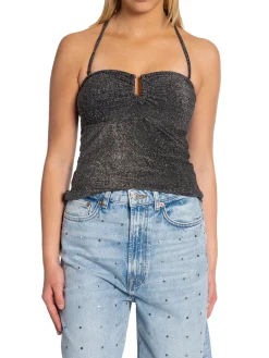 GESTUZ TOP ALEXIA TUBE TOP BLACK