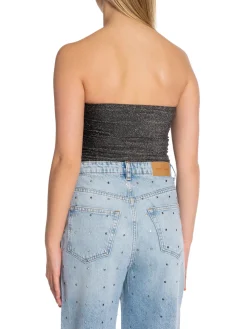 GESTUZ TOP ALEXIA TUBE TOP BLACK