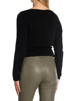 GESTUZ TOP ALPHA OFF SHOULDER BLACK