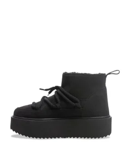 INUIKII BOOTS CLASSIC LOW PLATFORM BLACK