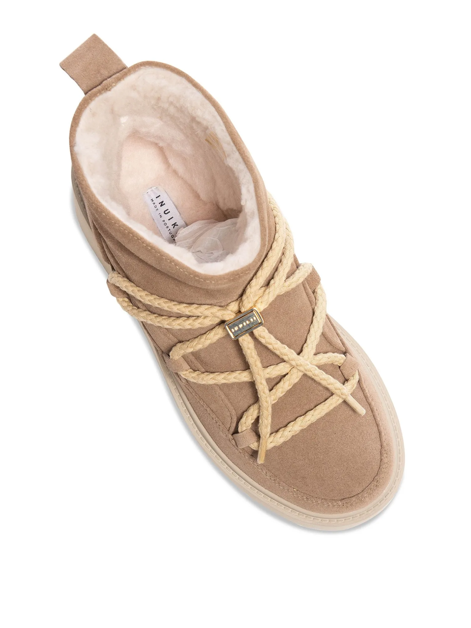 INUIKII BOOTS CLASSIC LOW PLATFORM BEIGE