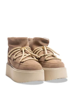 INUIKII BOOTS CLASSIC LOW PLATFORM BEIGE