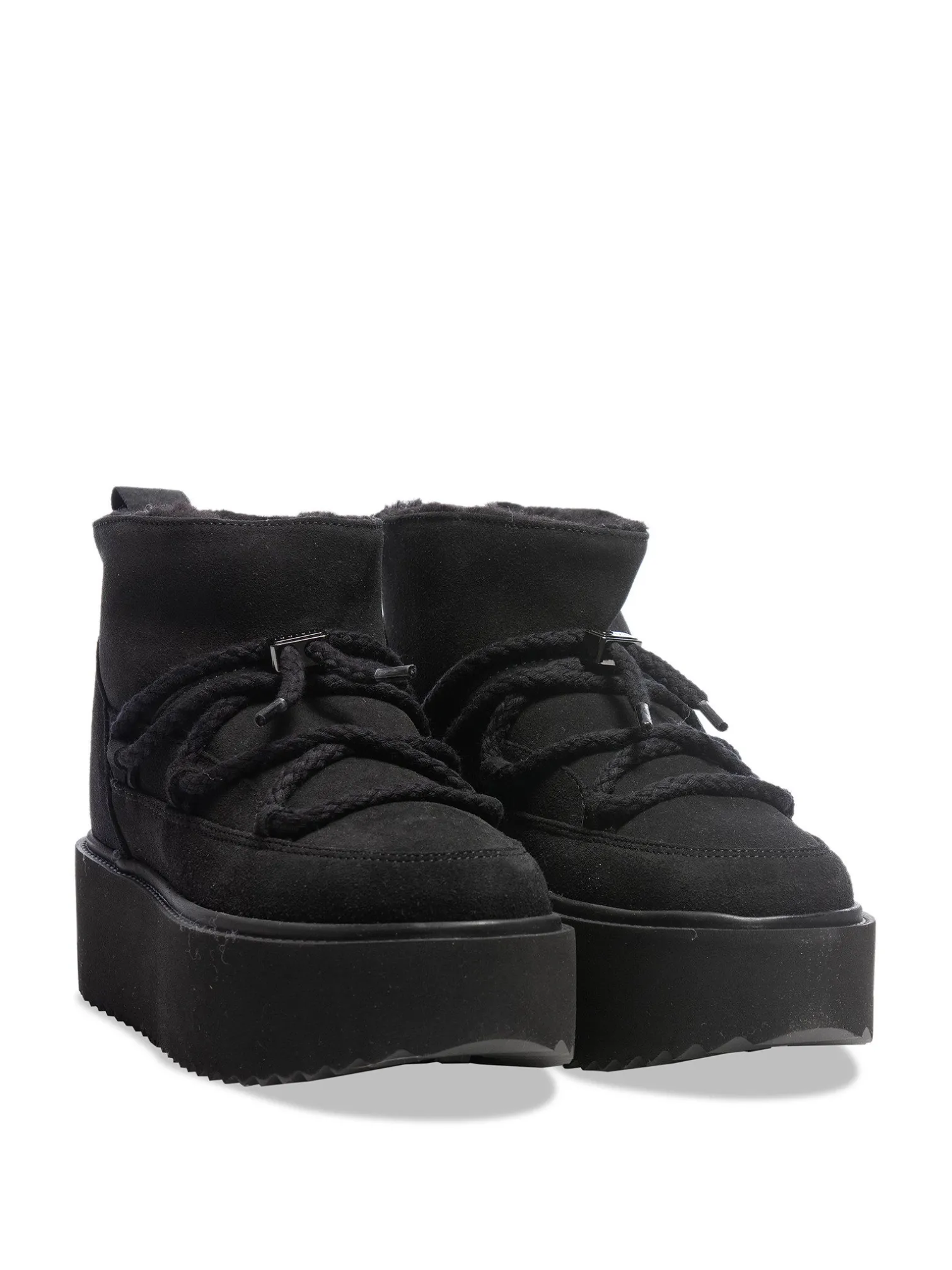 INUIKII BOOTS CLASSIC LOW PLATFORM BLACK