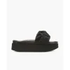 INUIKII SANDAL FJORD FLOWER PLATFORM BLACK