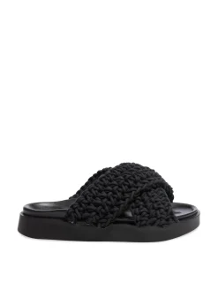 INUIKII SANDAL WOVEN BLACK
