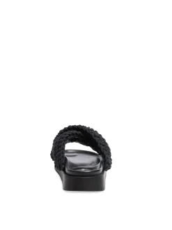 INUIKII SANDAL WOVEN BLACK