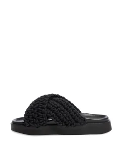 INUIKII SANDAL WOVEN BLACK