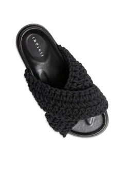 INUIKII SANDAL WOVEN BLACK