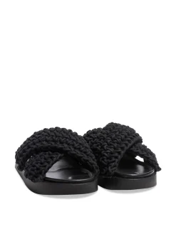 INUIKII SANDAL WOVEN BLACK