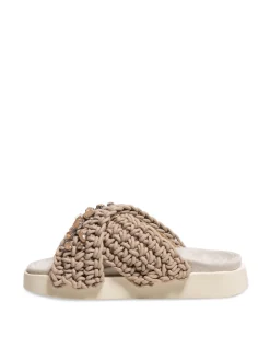 INUIKII SANDAL WOVEN STONES TAUPE