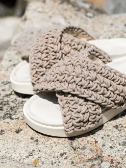 INUIKII SANDAL WOVEN TAUPE