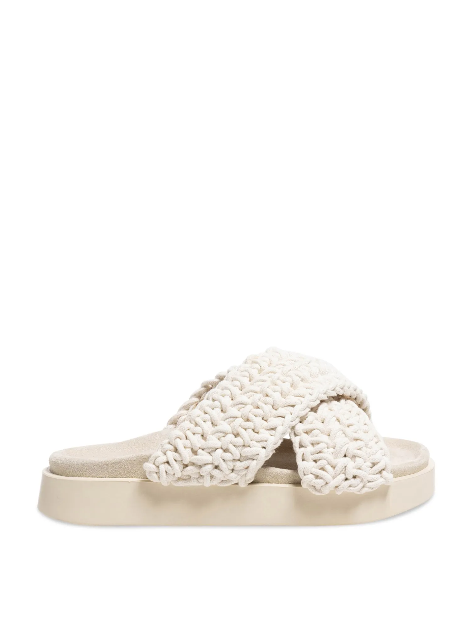 INUIKII SANDAL WOVEN WHITE