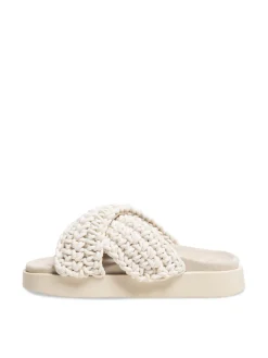 INUIKII SANDAL WOVEN WHITE