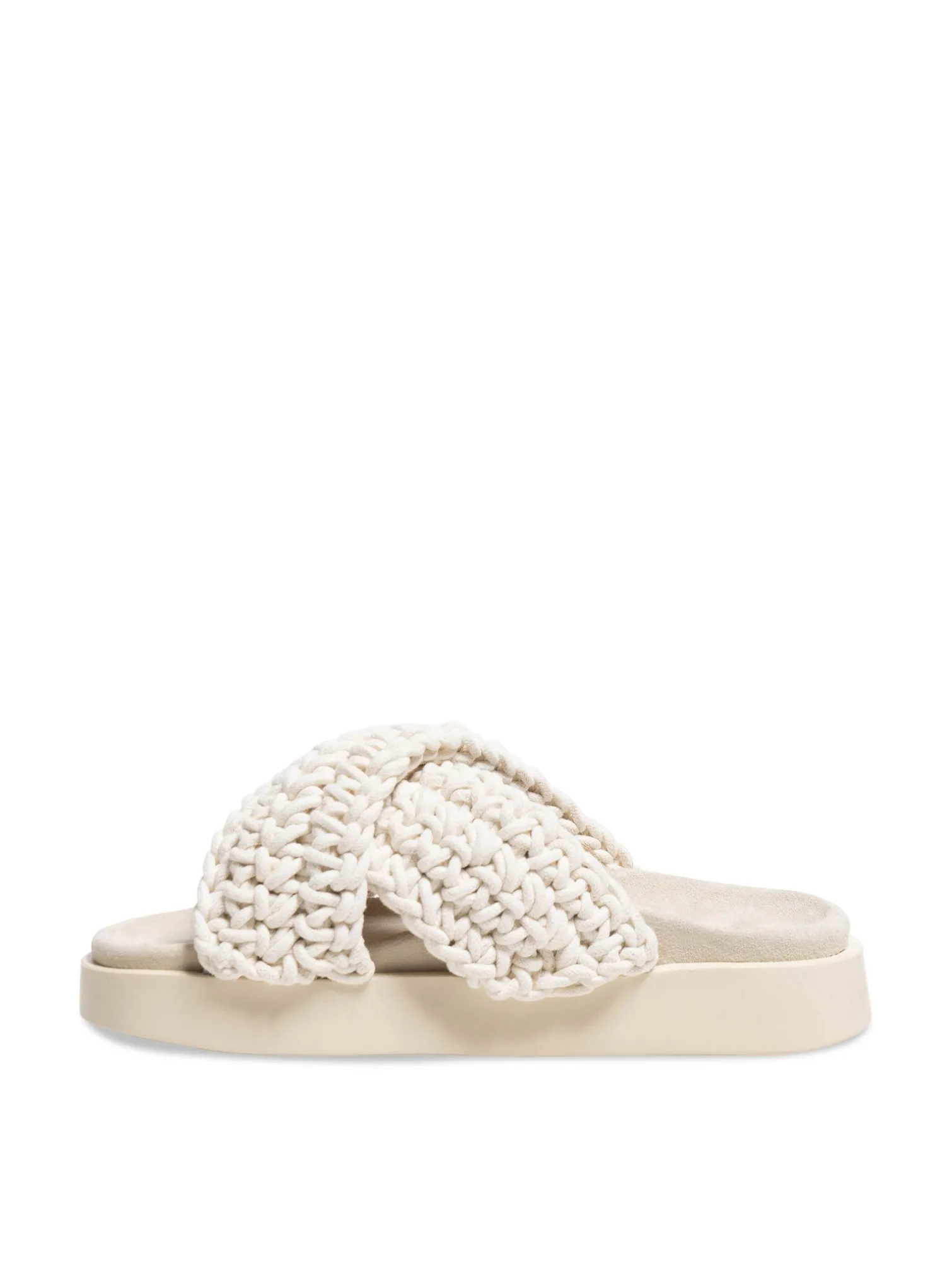 INUIKII SANDAL WOVEN WHITE