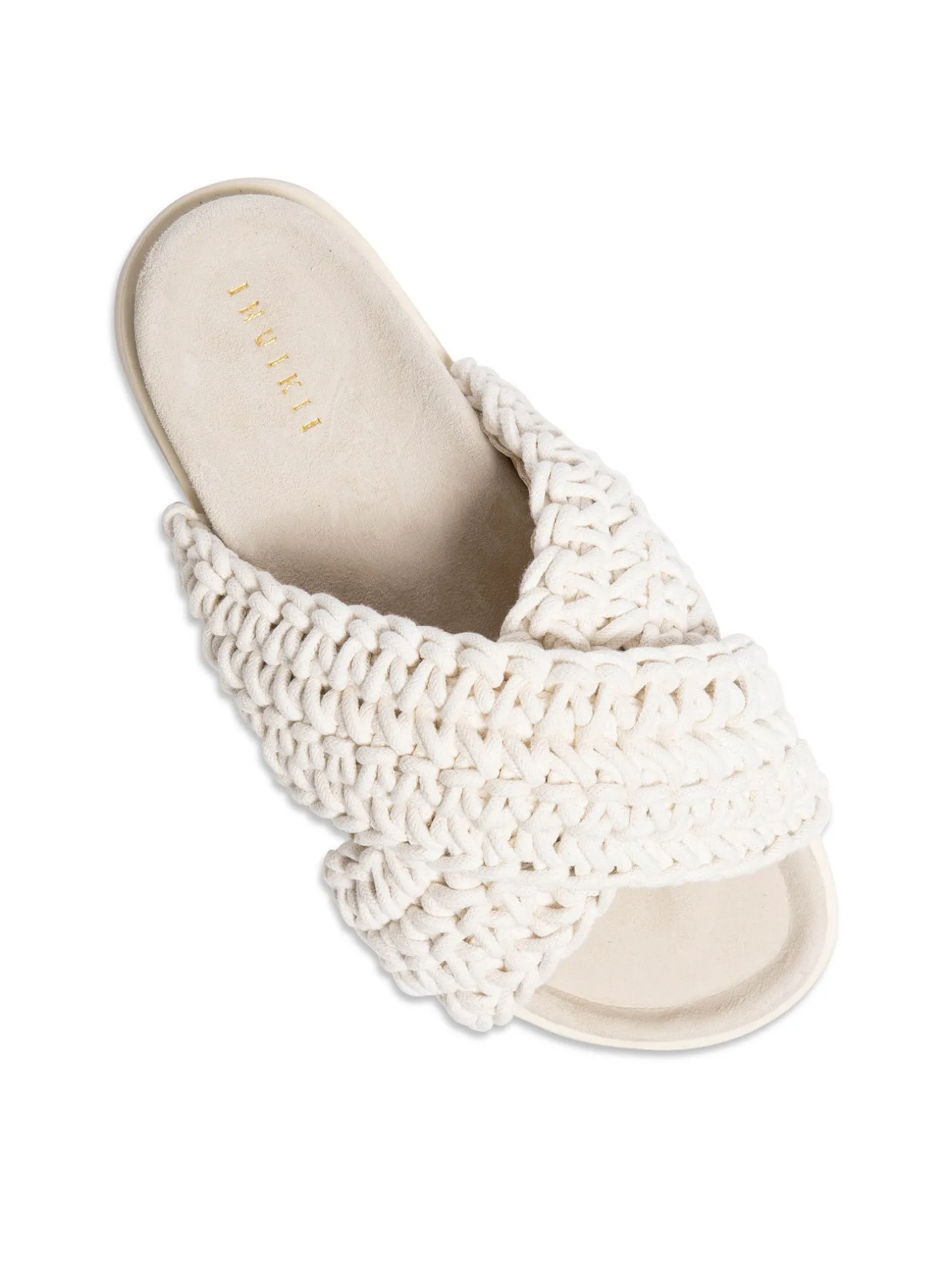 INUIKII SANDAL WOVEN WHITE