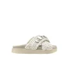 INUIKKI SANDAL WOVEN STONES SLIPPER IVORY