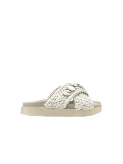 INUIKKI SANDAL WOVEN STONES SLIPPER IVORY