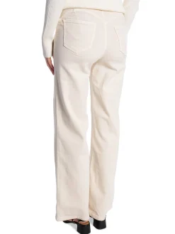 JEANS WIDE LEG STRETCH ECRU