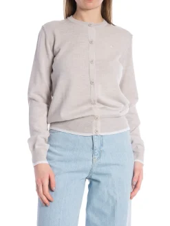 J.LINDEBERG CARDIGAN JOANNA KNITTED CARDIGAN MOONBEAM