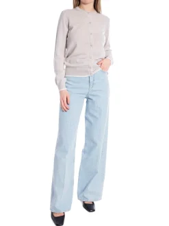 J.LINDEBERG CARDIGAN JOANNA KNITTED CARDIGAN MOONBEAM