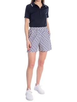 J.LINDEBERG SHORTS DIANA PRINTED TOUR GEO MOONBEAM M