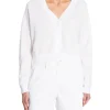 J.LINDEBERG SWEATER HANNA KNITTED CARDIGAN WHITE