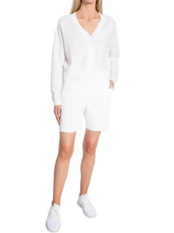 J.LINDEBERG SWEATER HANNA KNITTED CARDIGAN WHITE