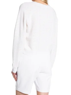 J.LINDEBERG SWEATER HANNA KNITTED CARDIGAN WHITE