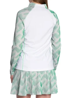 J.LINDEBERG SWEATER JUNE GOLF MID LAYER WHITE